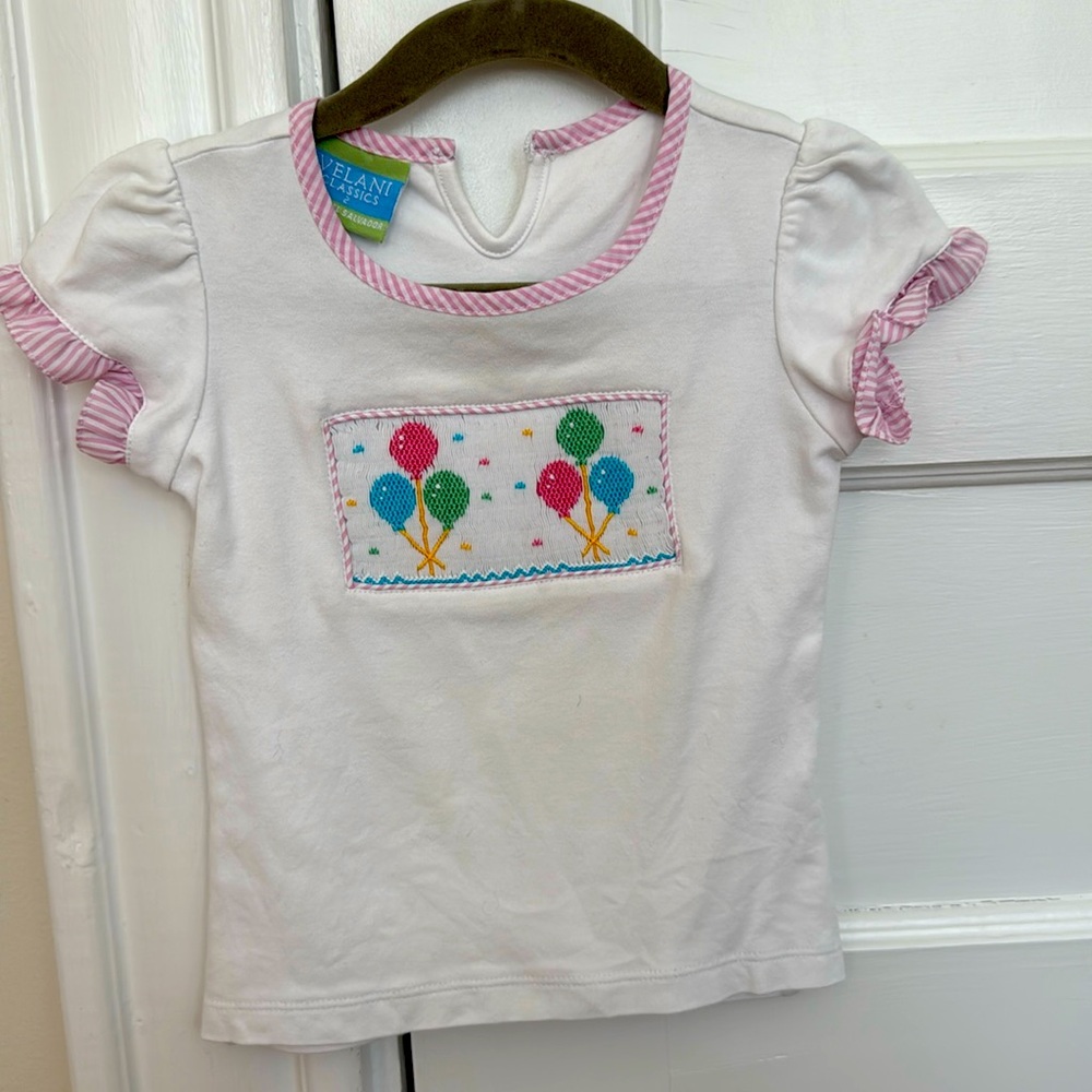 Velani smocked balloon shirt